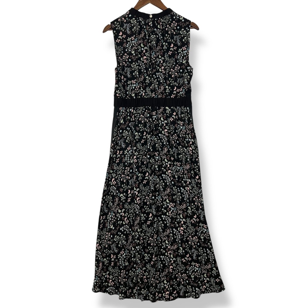 Ted Baker London 4 Dress Frarley Hazel Black Floral High Low Wedding Guest Event - Picture 2 of 14